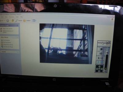 Programa de la webcam en funcionamiento